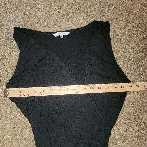 CAbi After Five Faux Wrap Dress in Black, sz Medium - Picture 11 of 13